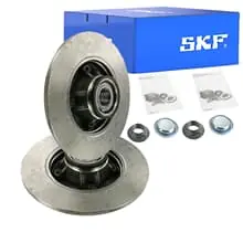 2X SKF BREMSSCHEIBEN 249mm VOLL HINTEN PASSEND FÜR CITROËN C3 C4 DS3 DS DS Versand Am Gleichen Tag