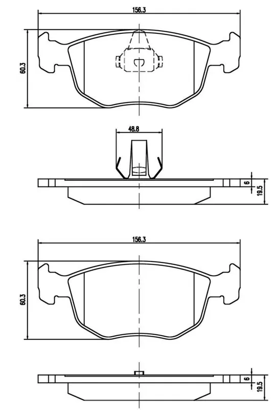 Preiswert Bremsbelagsatz, Scheibenbremse, Vorderachse, FORD