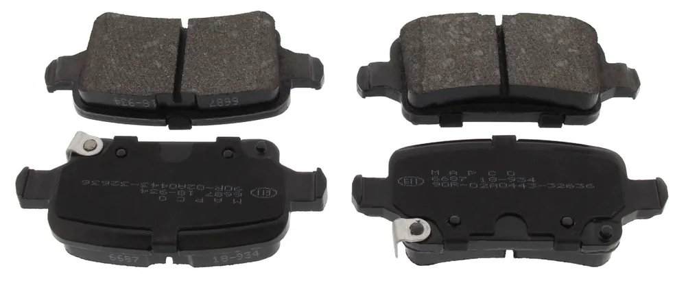 Markenprodukt Bremsbelagsatz, Scheibenbremse, Hinterachse, OPEL
