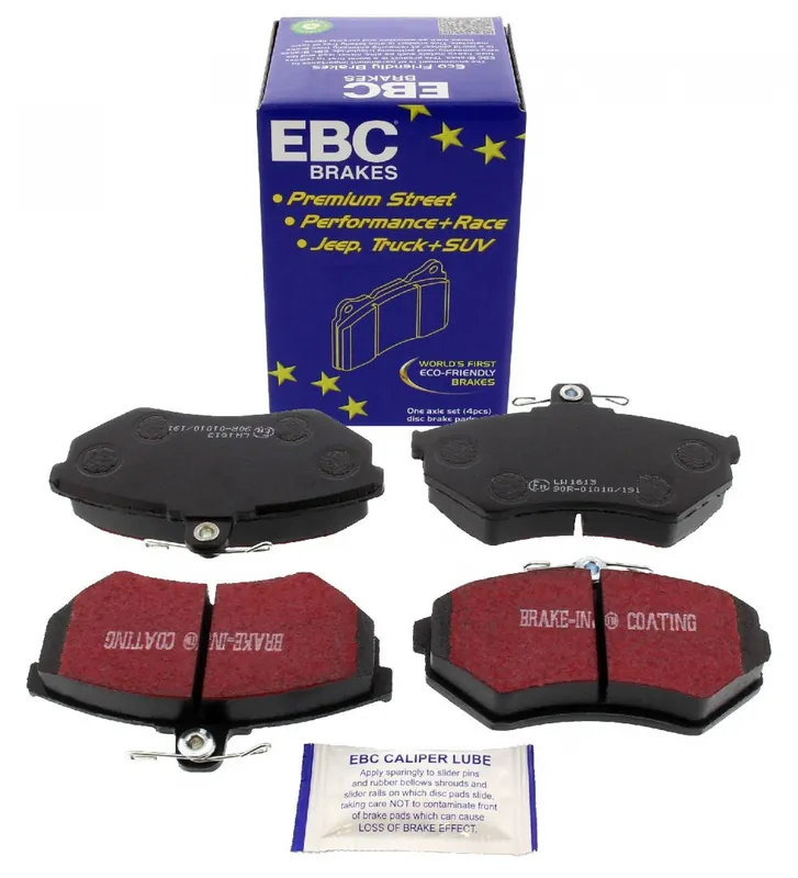 EBC-Bremsbeläge, Blackstuff, Achssatz, VA, VW Golf 2/3, Corrado, G60-Bremse Echt
