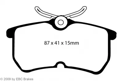 Top-Angebot EBC-Bremsbeläge, Yellowstuff, Achssatz, HA, Ford Fiesta, Focus