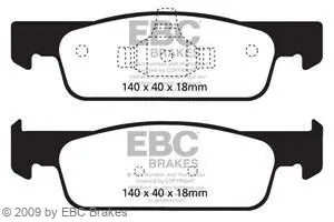 EBC-Bremsbeläge, Greenstuff, Achssatz, VA, Dacia, Renault, Smart Schnäppchen