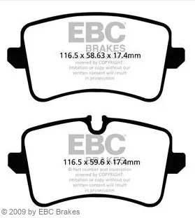 Letzte Chance EBC-Bremsbeläge, Blackstuff, Achssatz, HA, Audi A6, A7