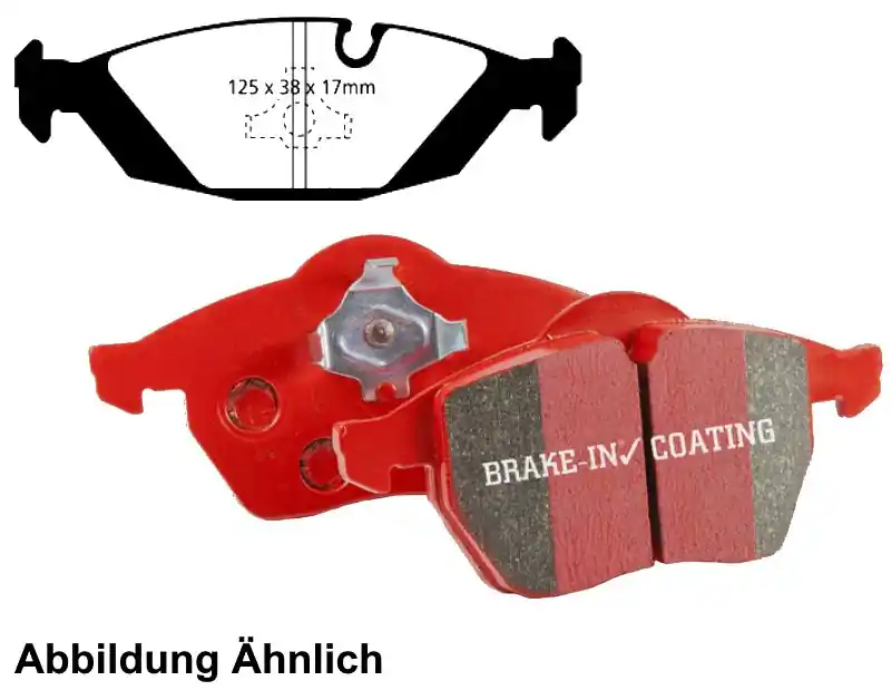 EBC-Bremsbeläge, Redstuff Ceramic, Achssatz, HA, BMW E30, Ø 258 mm Neue Kollektion
